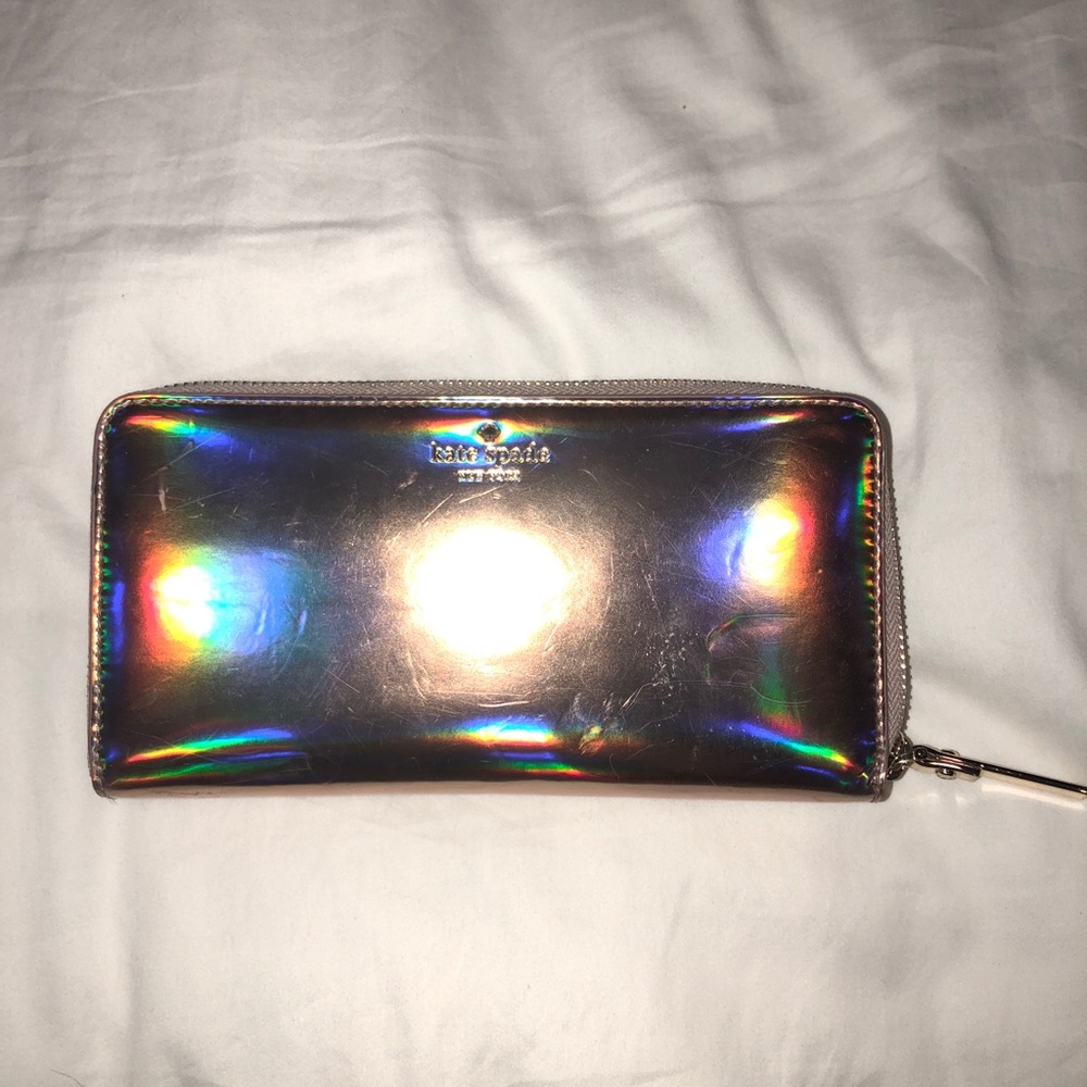 Holographic Pink large wallet